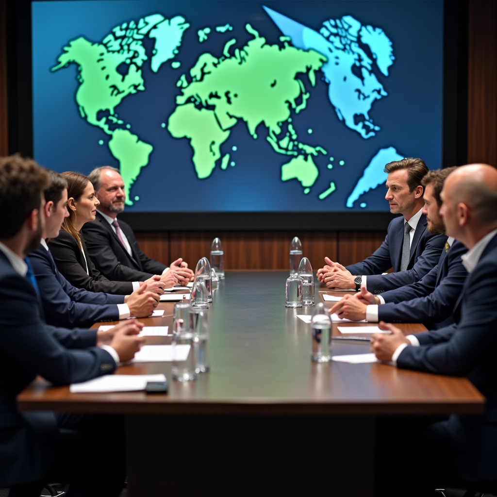 Policy roundtable discussion with civic organization leaders analyzing international peace and security frameworks, featuring diplomatic engagement and grassroots advocacy strategies